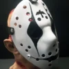 Side view of The Crow Hockey Mask, showing the nylon elastic strap