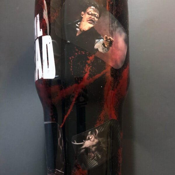 View of Evil Ash on the Evil Dead tumbler.